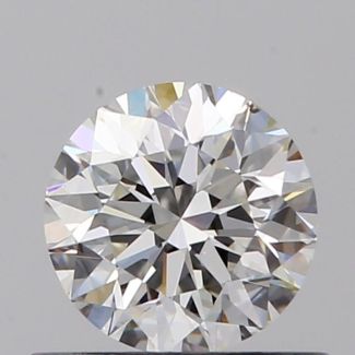 0.51 Carat Round H VS2 VG EX GIA Natural Diamond