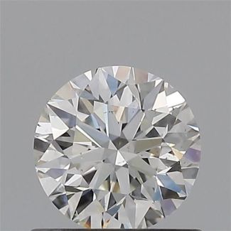 0.60 Carat Round H SI1 EX GIA Natural Diamond