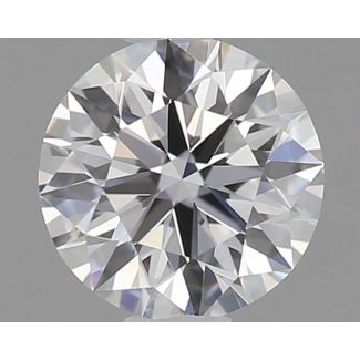 0.36 Carat Round E VVS1 EX GIA Natural Diamond