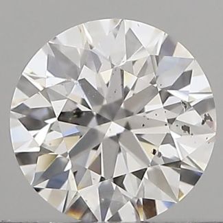 0.41 Carat Round D SI2 EX GIA Natural Diamond