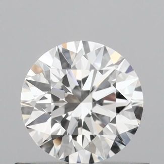 0.59 Carat Round F VS1 EX GIA Natural Diamond