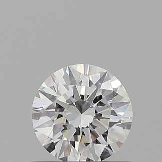 0.54 Carat Round E VVS1 EX GIA Natural Diamond