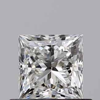 0.50 Carat Princess F VVS2 - EX VG GIA Natural Diamond