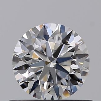 0.49 Carat Round F VVS1 EX GIA Natural Diamond