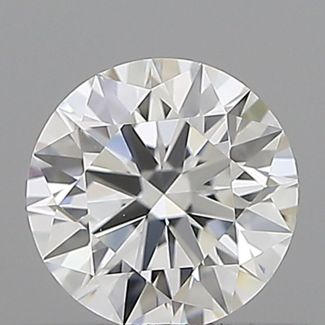 0.34 Carat Round F VVS1 EX GIA Natural Diamond