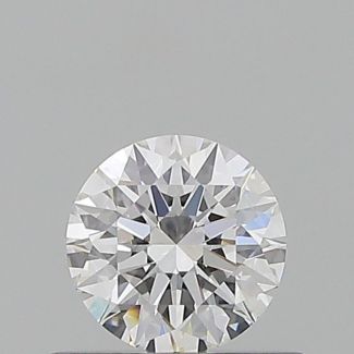 0.5 Carat Round E VVS2 EX GIA Natural Diamond