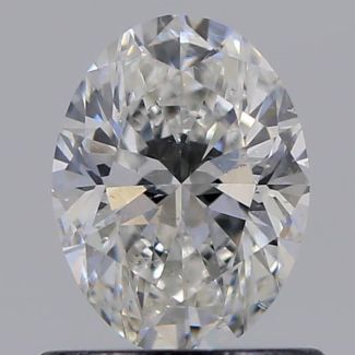 0.70 Carat Oval F SI2 - EX VG GIA Natural Diamond