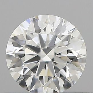 0.31 Carat Round H VVS2 EX GIA Natural Diamond