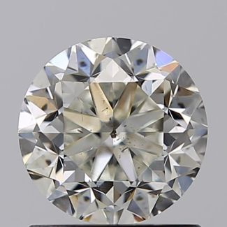 1.04 Carat Round J SI1 F EX GIA Natural Diamond