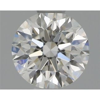 0.57 Carat Round F SI1 EX IGI Natural Diamond