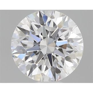 0.41 Carat Round E VVS2 EX GIA Natural Diamond