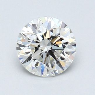 0.9 Carat Round I VVS1 EX GIA Natural Diamond