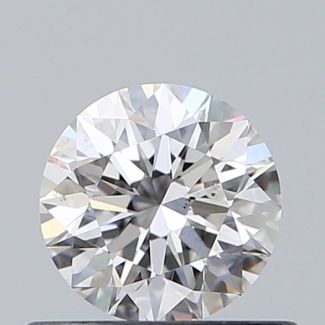 0.5 Carat Round F VS2 EX GIA Natural Diamond