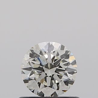 0.50 Carat Round J SI1 EX GIA Natural Diamond