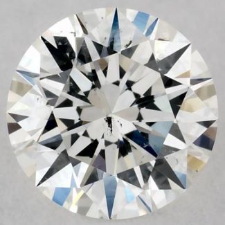 0.4 Carat Round H SI2 EX GIA Natural Diamond