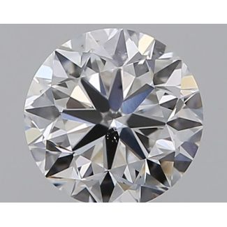 0.59 Carat Round E VS2 VG EX GIA Natural Diamond