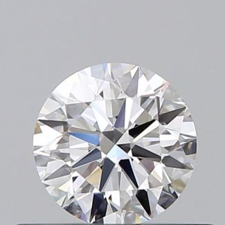 0.45 Carat Round D VVS2 EX GIA Natural Diamond