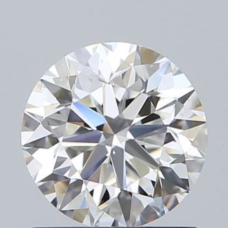 0.95 Carat Round H VS2 VG EX GIA Natural Diamond