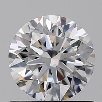 0.65 Carat Round D VS2 EX GIA Natural Diamond