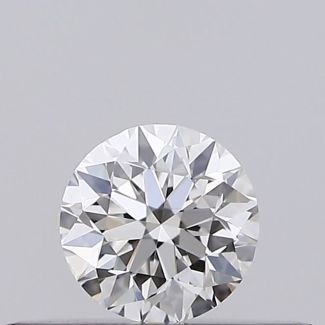 0.18 Carat Round F VS2 VG EX GIA Natural Diamond