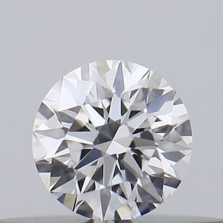 0.18 Carat Round E VVS2 EX GIA Natural Diamond