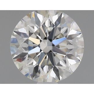 0.59 Carat Round H VS1 EX GIA Natural Diamond