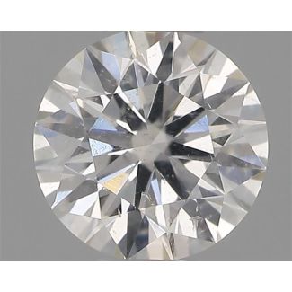 0.33 Carat Round G SI2 EX GIA Natural Diamond