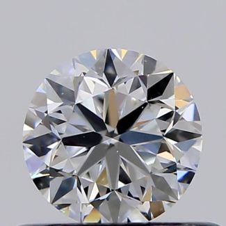 0.45 Carat Round F VS1 VG EX GIA Natural Diamond