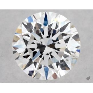 0.32 Carat Round E SI2 EX GIA Natural Diamond