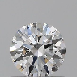 0.5 Carat Round F SI1 EX VG GIA Natural Diamond