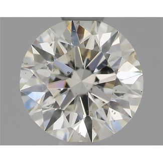 0.70 Carat Round H SI1 EX IGI Natural Diamond