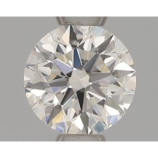 0.39 Carat Round F SI1 EX VG GIA Natural Diamond