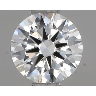 0.50 Carat Round H VVS2 EX IGI Natural Diamond