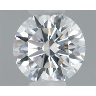 0.33 Carat Round F VVS2 EX GIA Natural Diamond