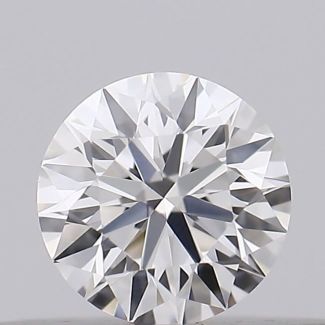 0.18 Carat Round F VVS2 EX GIA Natural Diamond