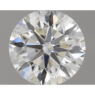 0.46 Carat Round H SI1 EX GIA Natural Diamond