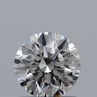 0.80 Carat Round H SI1 EX GIA Natural Diamond