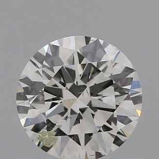 0.50 Carat Round H SI2 EX IGI Natural Diamond