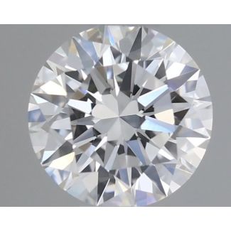 0.37 Carat Round F VVS2 EX GIA Natural Diamond