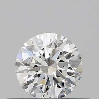 0.37 Carat Round H VS2 EX GIA Natural Diamond