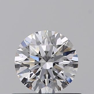 0.45 Carat Round D VS2 EX GIA Natural Diamond