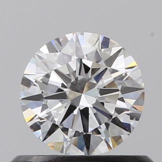 0.50 Carat Round E VVS2 EX GIA Natural Diamond