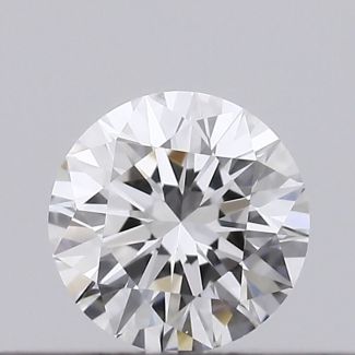 0.19 Carat Round F VVS2 EX GIA Natural Diamond