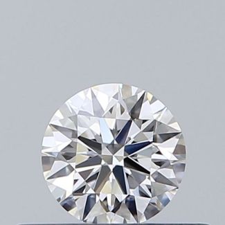 0.32 Carat Round F VVS1 EX GIA Natural Diamond