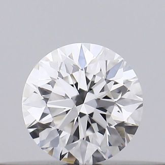 0.18 Carat Round E VVS2 EX GIA Natural Diamond