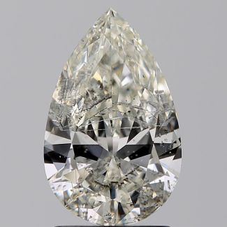 1.51 Carat Pear J I1 - EX GIA Natural Diamond