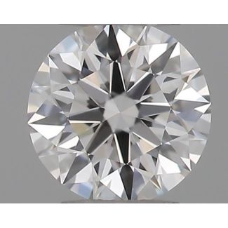 0.21 Carat Round E VVS1 EX GIA Natural Diamond