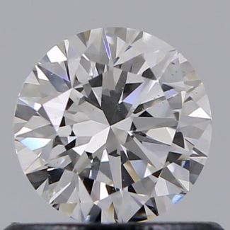 0.52 Carat Round D VS2 EX GIA Natural Diamond