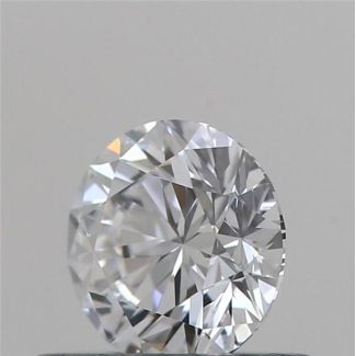 0.41 Carat Round D VVS2 EX GIA Natural Diamond