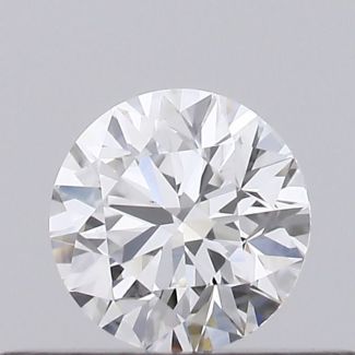 0.24 Carat Round E VVS2 EX GIA Natural Diamond